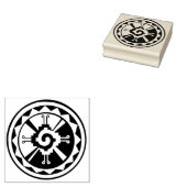 Mayan Hunab Ku Grafisch Ontwerp Rubber Stempel (Gestempeld)
