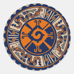 Mayan Hunab Ku Ronde Sticker