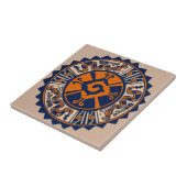 Mayan Hunab Ku Tegeltje (Zijkant)