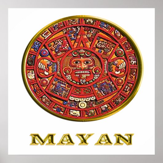 Mayan Indiase kunst Poster (Voorkant)