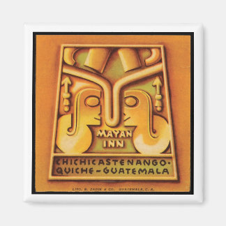 Mayan Inn Guatamala Travel Poster Magneet
