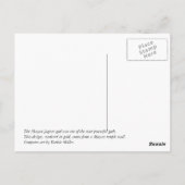 Mayan Jaguar - Gold Briefkaart (Achterkant)