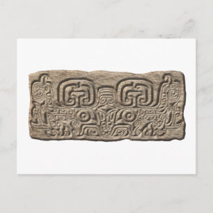 Mayan Jaguar-steen Briefkaart