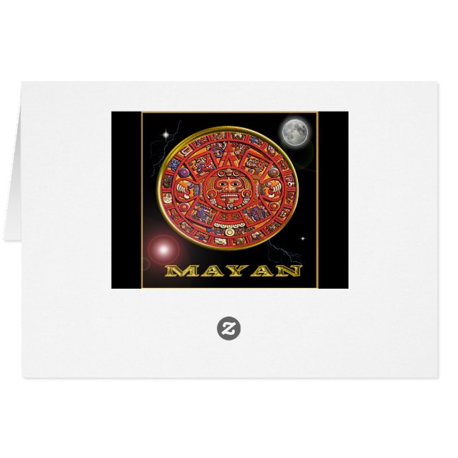 Mayan kalender (Achterkant Horizontaal)