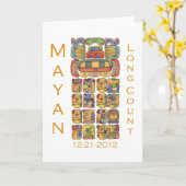 Mayan Kalender 12-21-2012 Kaart (Gele Bloem)