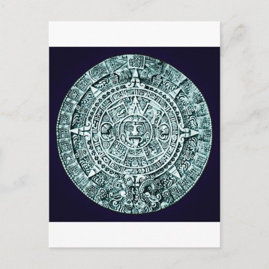 mayan-kalender briefkaart (Voorkant)
