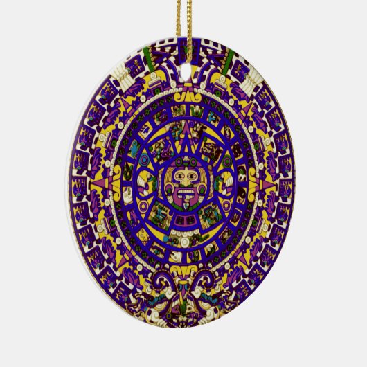 mayan-kalender keramisch ornament (Rechts)