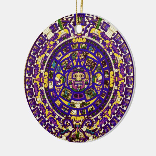 mayan-kalender keramisch ornament (Links)