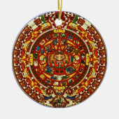 mayan-kalender keramisch ornament (Voorkant)