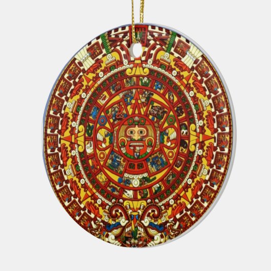 mayan-kalender keramisch ornament (Links)