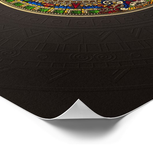 Mayan Kalender - kleur Poster (Hoek)