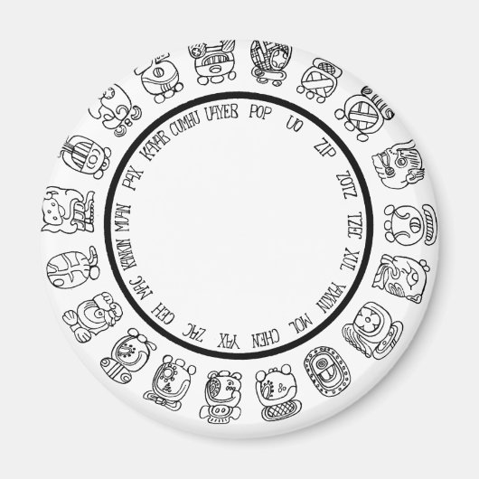 mayan-kalender magneet (Voorkant)