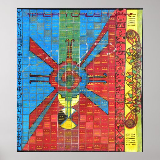 MAYAN KALENDER, "MAYAN KALENDER" POSTER (Voorkant)
