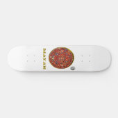 Mayan kalender skateboard (Horizontaal)