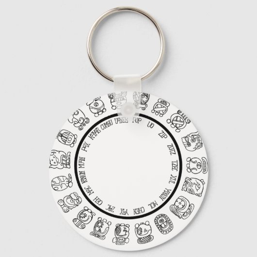 mayan-kalender sleutelhanger (Voorkant)
