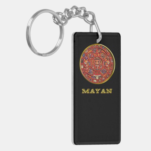 Mayan kalender sleutelhanger (Voorkant Links)