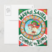 Mayan Kerstman Feestdagenkaart (Voorkant / Achterkant)