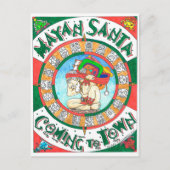 Mayan Kerstman Feestdagenkaart (Voorkant)