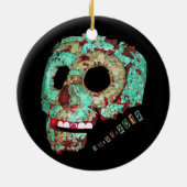 Mayan Mask-2012 Keramisch Ornament (Achterkant)