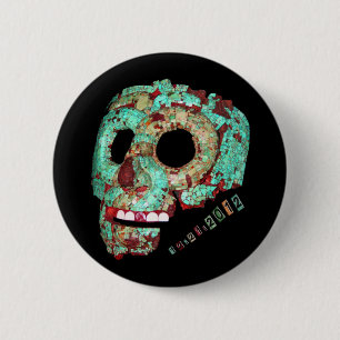 Mayan Mask-2012 Ronde Button 5,7 Cm