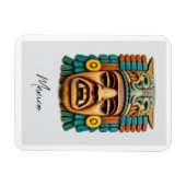 Mayan Mask Mexico Reizen Magneet (Horizontaal)