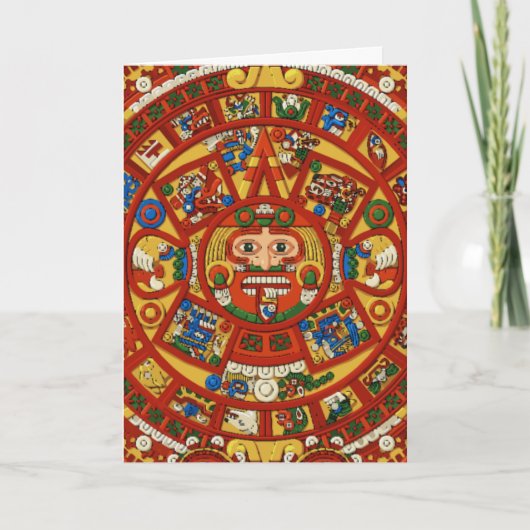 Mayan Maya Azteeks Symbool - Personaliseerbare Kaart (Voorkant)