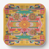 Mayan Mosaic Marvel 02 Papieren Bordje (Voorkant)