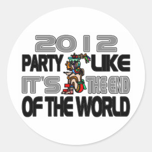 Mayan New Years 2012 Ronde Sticker