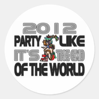 Mayan New Years 2012 Ronde Sticker