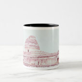 Mayan observatory, c.1050 tweekleurige koffiemok (Center)