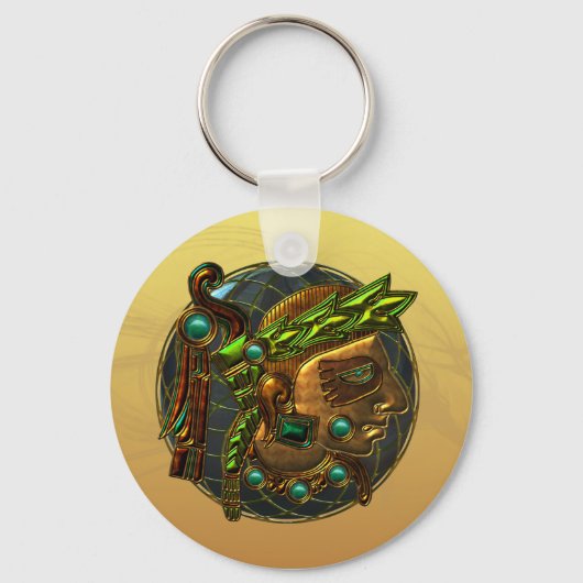 Mayan Ornament 4 Sleutelhanger (Voorkant)