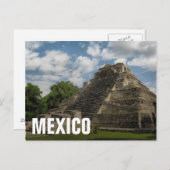 Mayan Pyramid Briefkaart (Voorkant / Achterkant)