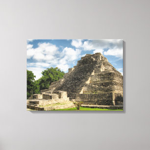 Mayan Pyramid Canvas Afdruk