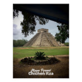 Mayan Pyramid CHICHEN ITZA Travel Souvenir Perfect Poster (Voorkant)