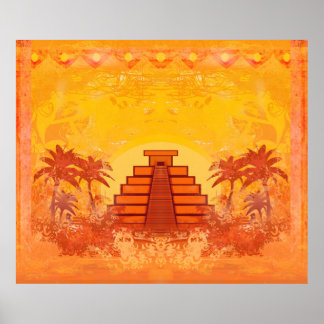 Mayan Pyramid, Mexico-Poster Poster