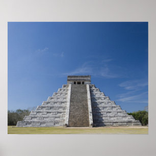 Mayan Pyramid, Morning in maart Poster