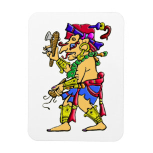 Mayan regengod Chac Magneet