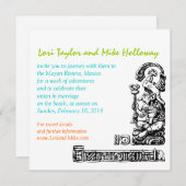 Mayan Riviera Mexico Beach Weddenschap Kaart (Voorkant / Achterkant)