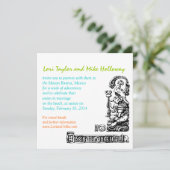 Mayan Riviera Mexico Beach Weddenschap Kaart (Staand voorkant)