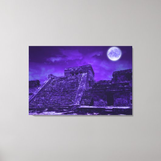 Mayan Ruïnes | Tulum Mexico Canvas Afdruk (Voorkant)