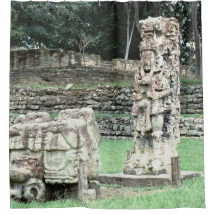 Mayan Ruins Copan Honduras Classy Bathroom Douchegordijn
