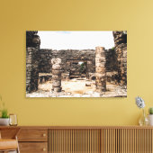Mayan Ruins in Tulum, Mexico Canvas Afdruk (Insitu (Woonkamer))