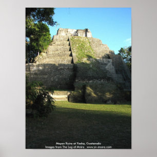 Mayan Ruins in Yaxha, Guatemala Poster