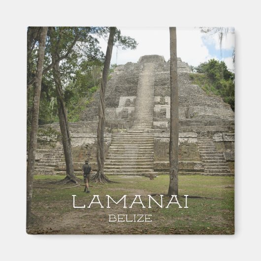Mayan Ruins op Lamanai, Belize Magneet (Voorkant)