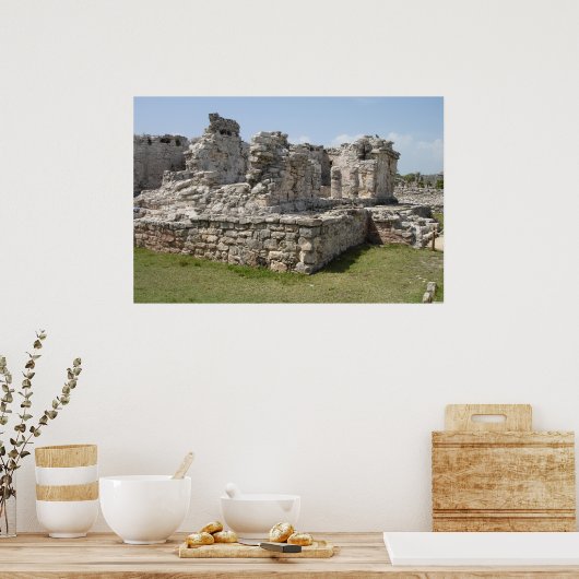 Mayan Ruins, Tulum, Mexico Poster (Keuken)