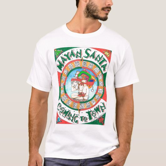 Mayan Santa t-shirt (Voorkant)