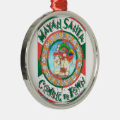 Mayan Santa-versiering Metalen Ornament (Rechts)
