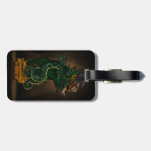 Mayan Serpent God Bagagelabel (Achterkant horizontaal)