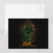 Mayan Serpent God Briefkaart (Voorkant / Achterkant)