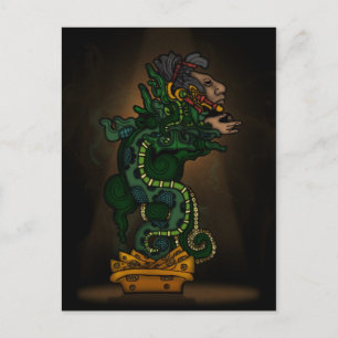 Mayan Serpent God Briefkaart